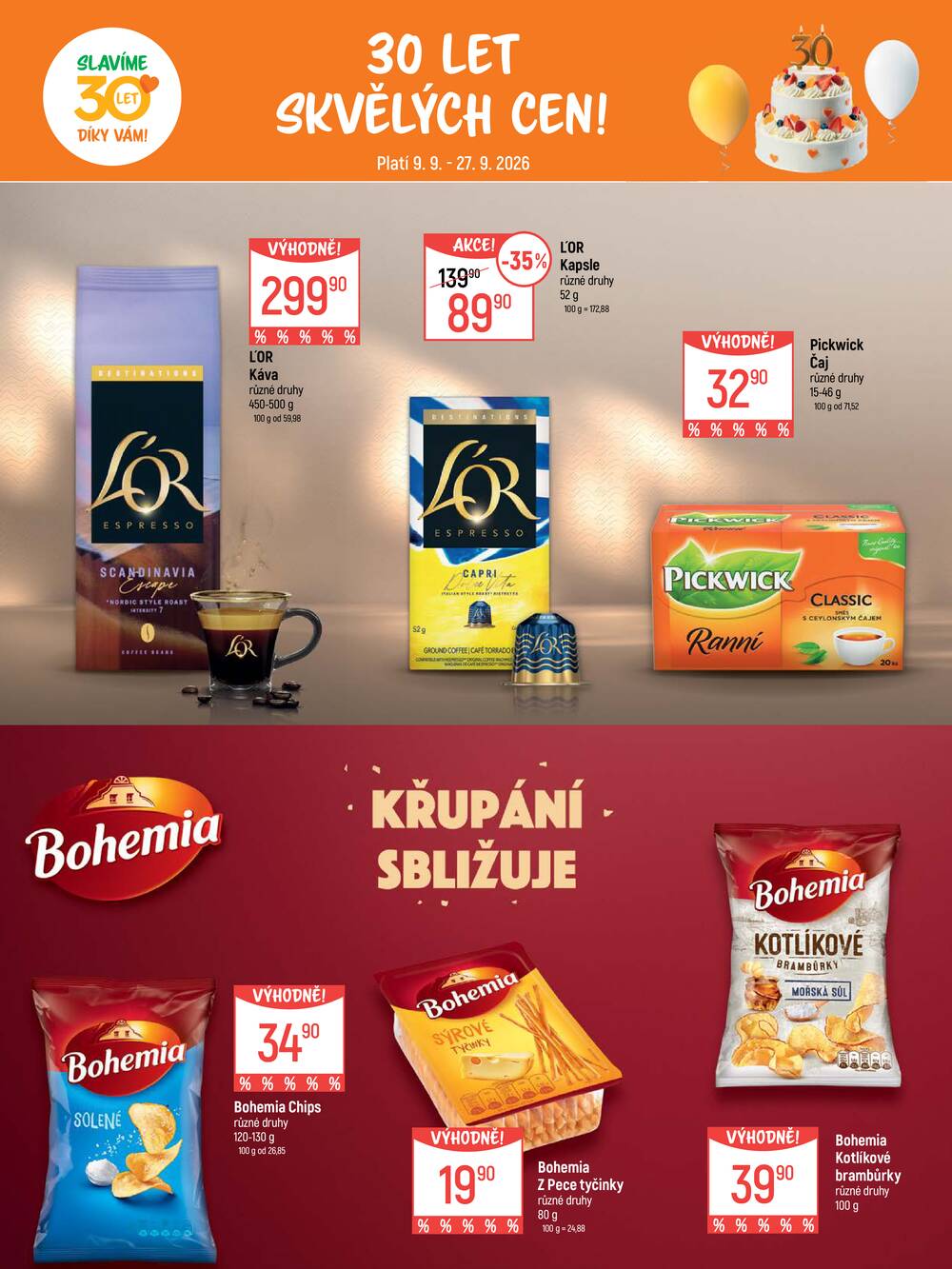 Akční leták Globus 9.9. - 27.9.2026 - Globus Liberec
