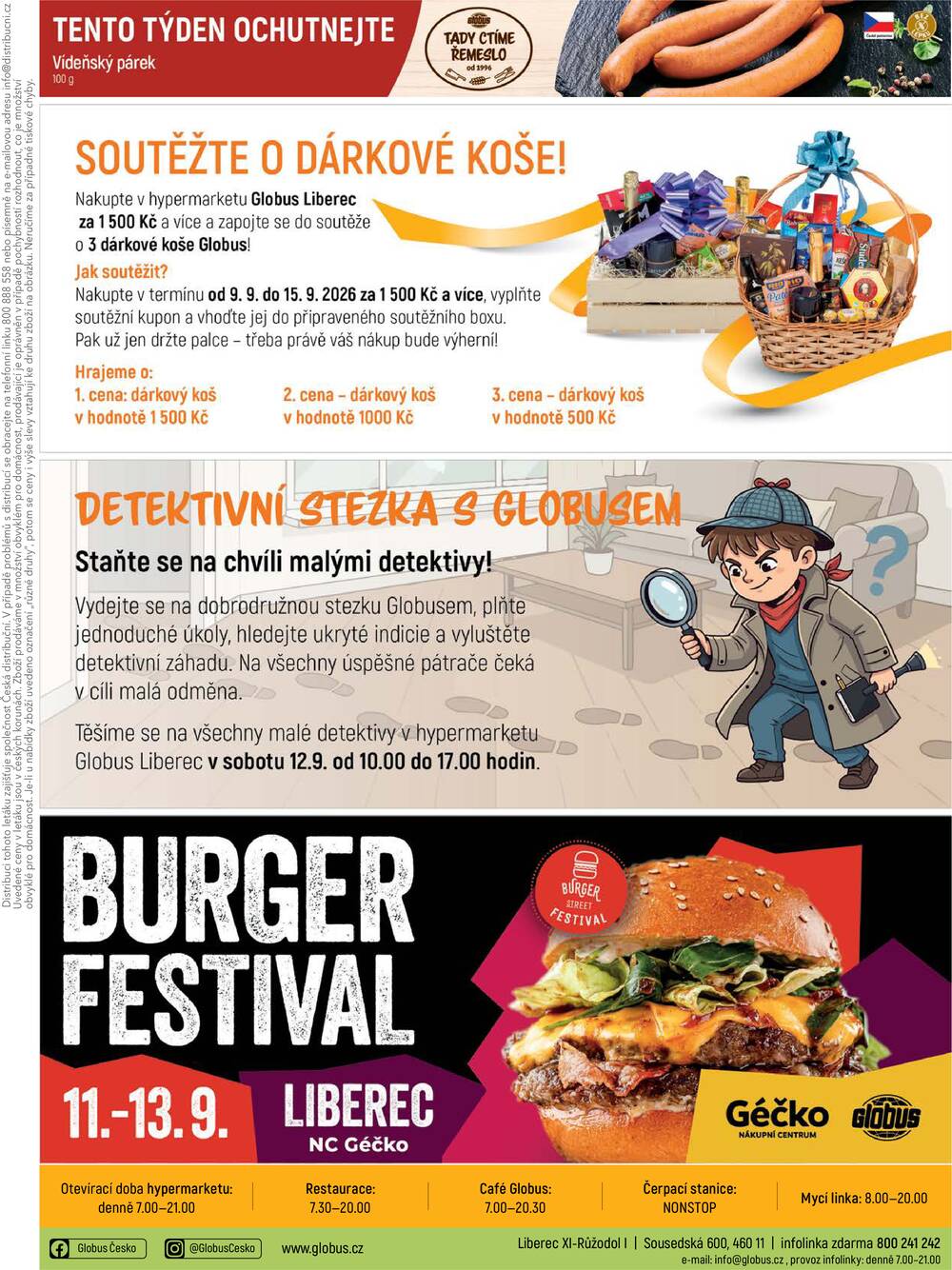 Akční leták Globus 9.9. - 15.9.2026 - Globus Liberec