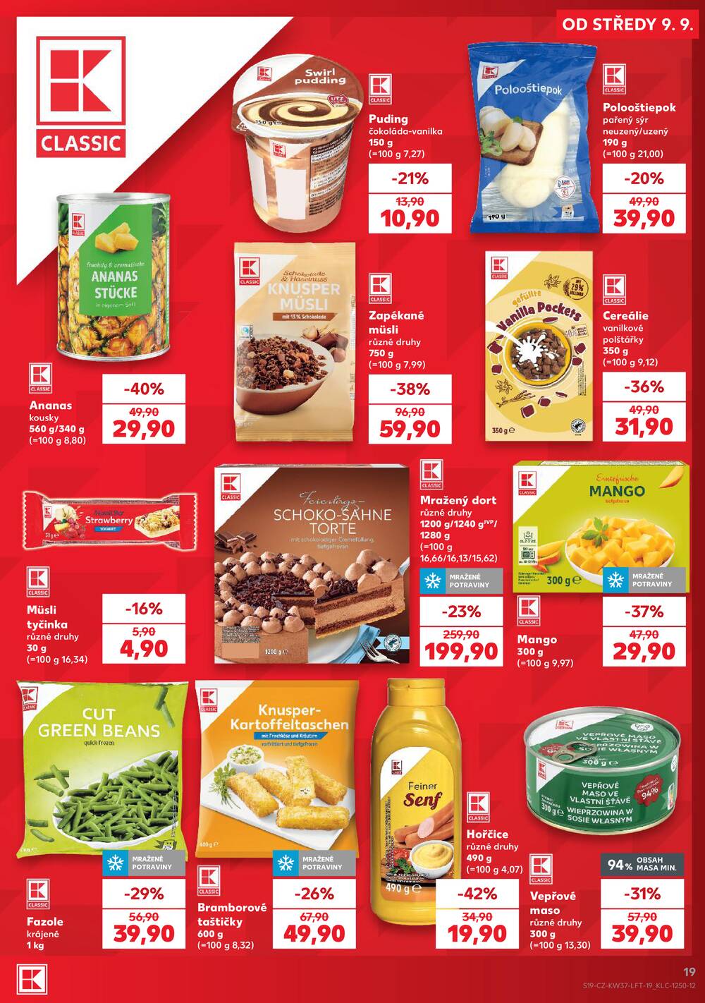 Leták Kaufland - Kaufland 9.9. - 15.9. - Kaufland - Praha 6 (Podbaba) - strana 19