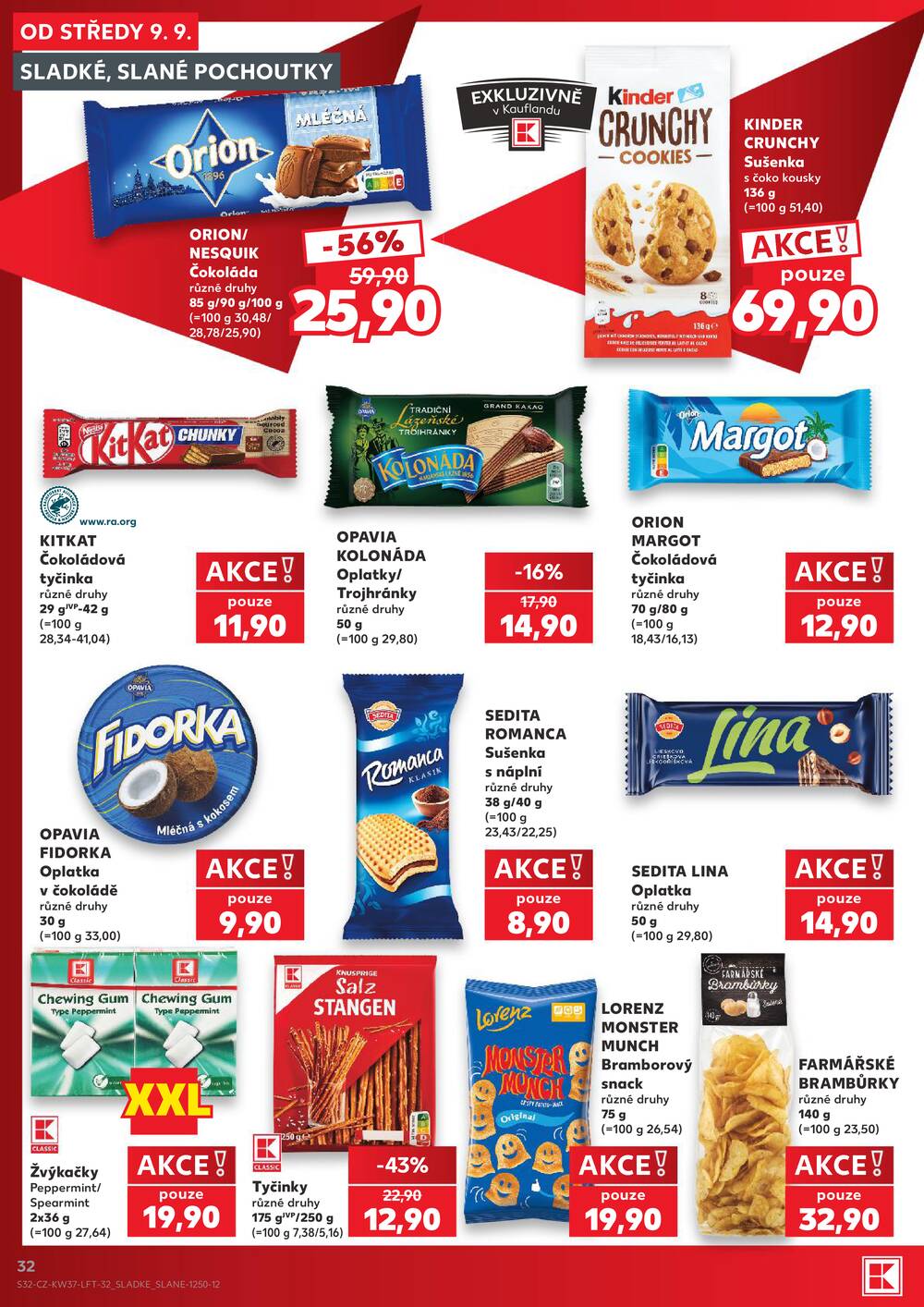 Leták Kaufland - Kaufland 9.9. - 15.9. - Kaufland - Praha 6 (Podbaba) - strana 32 Leták Kaufland - Kaufland 9.9. - 15.9. - Kaufland - Praha 6 (Podbaba) - strana 32