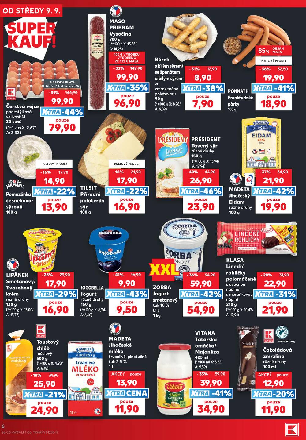 Leták Kaufland - Kaufland 9.9. - 15.9. - Kaufland - Lovosice (Siřejovická) - strana 6