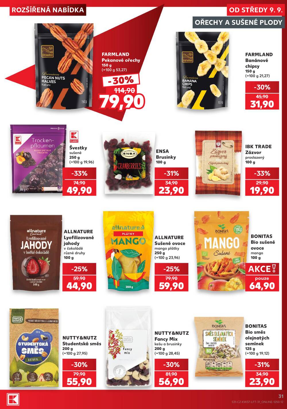 Leták Kaufland - Kaufland 9.9. - 15.9. - Kaufland - Pardubice (S. K. Neumanna) - strana 31