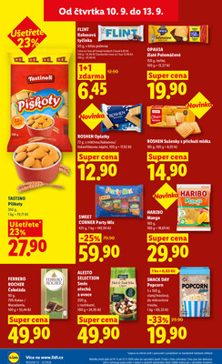 Lidl Čtvrtek od 10.9. do 13.9.2026
