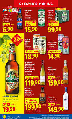 Lidl Čtvrtek od 10.9. do 13.9.2026