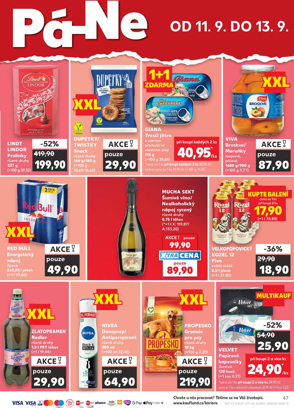Leták Kaufland - Kaufland 9.9. - 15.9. - Kaufland Poděbrady - U Garáží - strana 47 Leták Kaufland - Kaufland 9.9. - 15.9. - Kaufland Poděbrady - U Garáží - strana 47