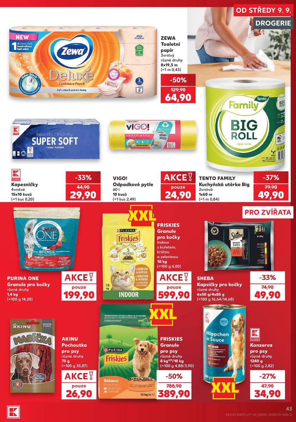 Leták Kaufland - Kaufland 9.9. - 15.9. - Kaufland - Brno - Bohunice - strana 43