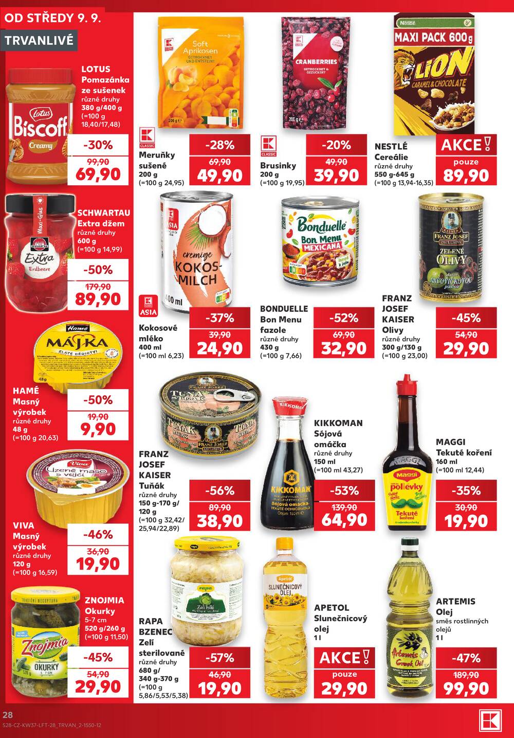 Kaufland 9.9. - 15.9. - Kaufland - Roudnice nad Labem