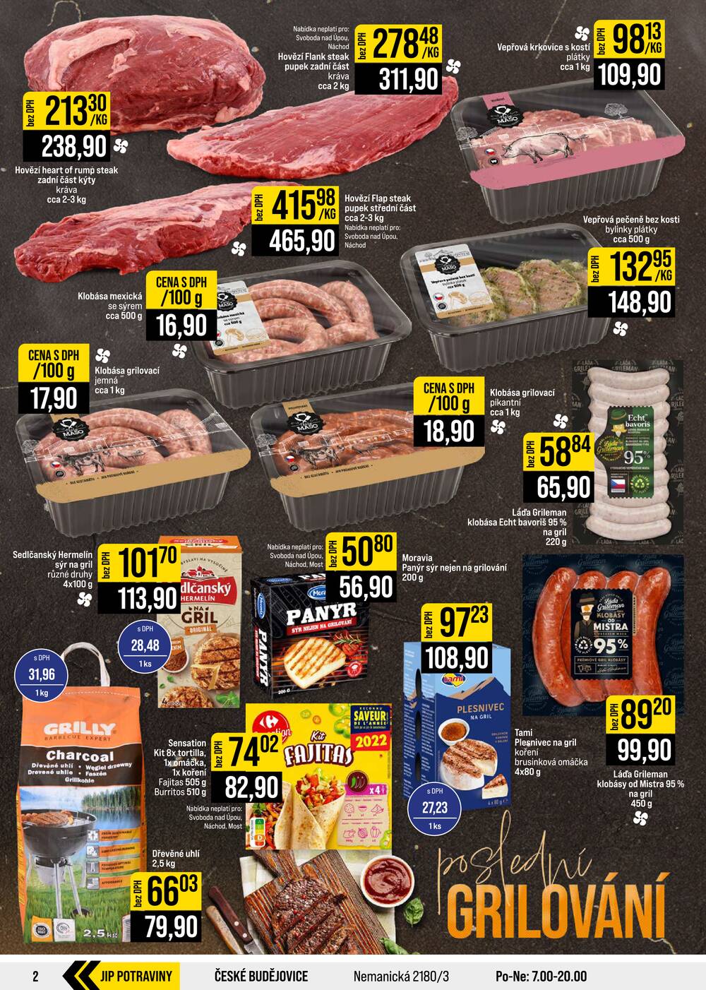 Leták JIP - JIP Cash & Carry České Budějovice, Most, Náchod, Polička, Sušice a Svoboda nad Úpou od 9.9. do 15.9.2026 - strana 2 Leták JIP - JIP Cash & Carry České Budějovice, Most, Náchod, Polička, Sušice a Svoboda nad Úpou od 9.9. do 15.9.2026 - strana 2