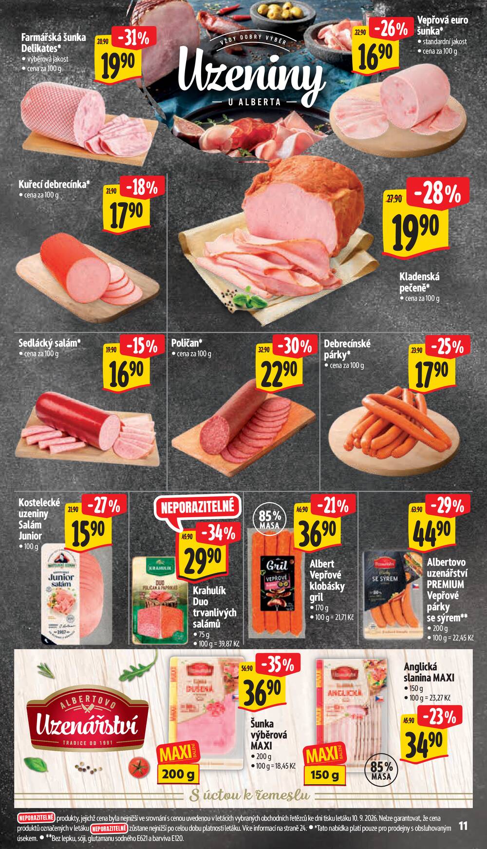 Albert Supermarket Jihomoravský od 16.9. do 22.9.2026