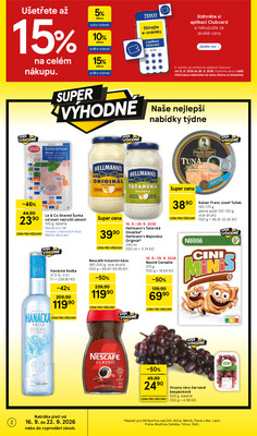 Tesco supermarkety od 16.9. do 22.9.2026