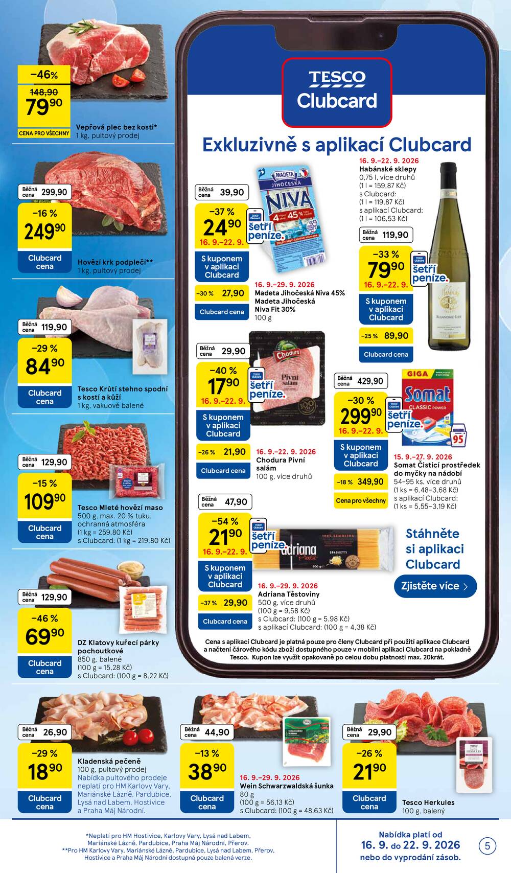 Leták Tesco - Tesco hypermarkety od 16.9. do 22.9.2026 - strana 5 Leták Tesco - Tesco hypermarkety od 16.9. do 22.9.2026 - strana 5