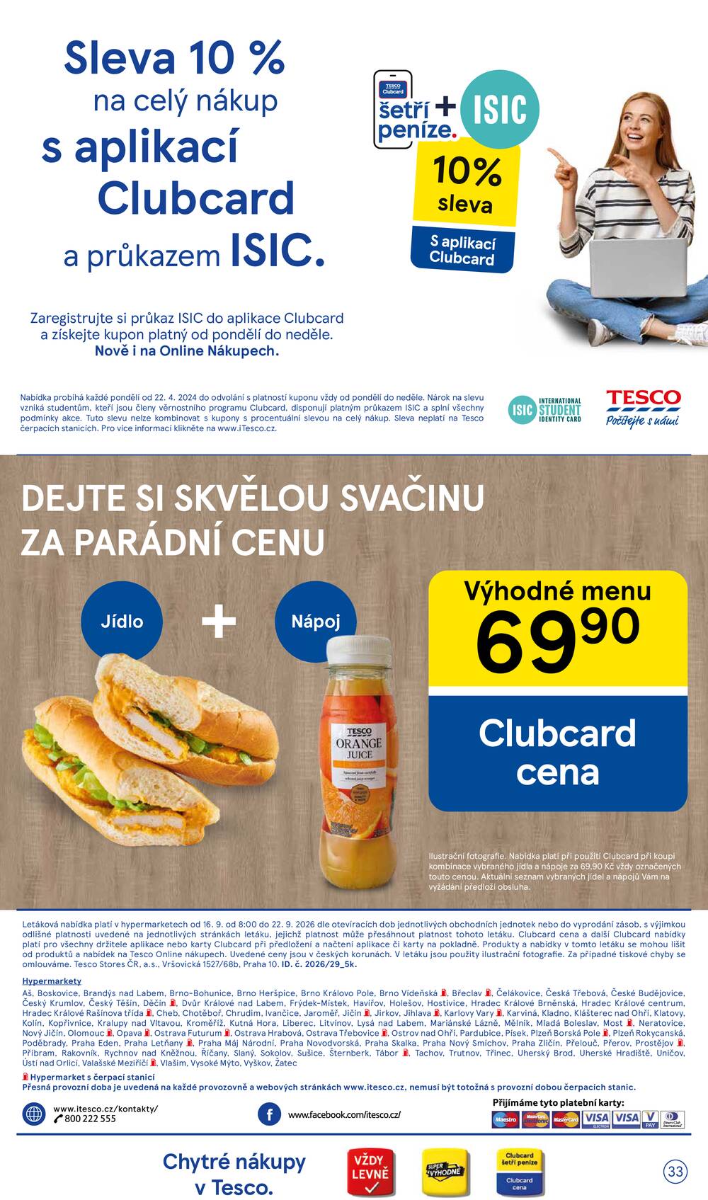 Leták Tesco - Tesco hypermarkety od 16.9. do 22.9.2026 - strana 33