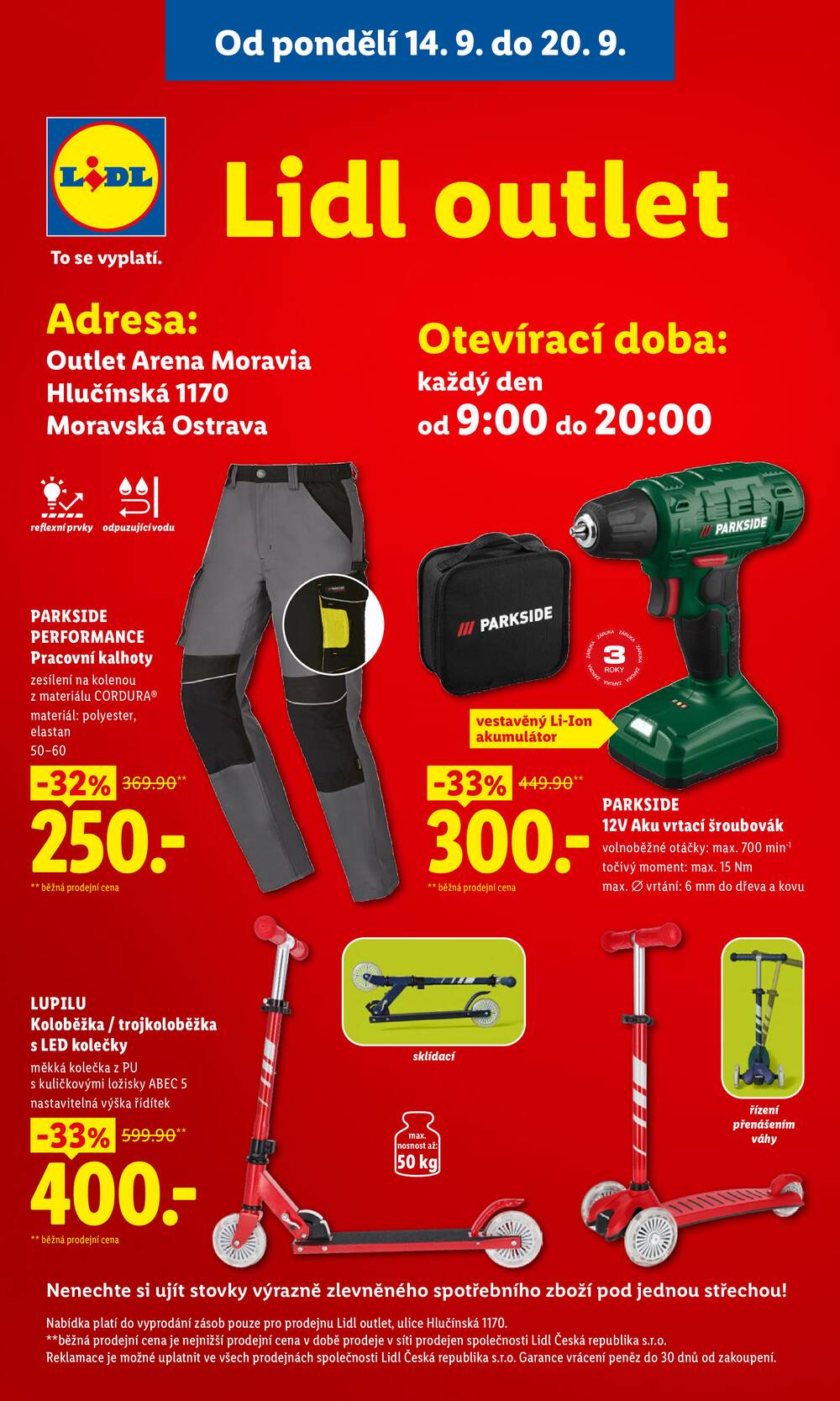 Lidl Čtvrtek od 17.9. do 20.9.2026