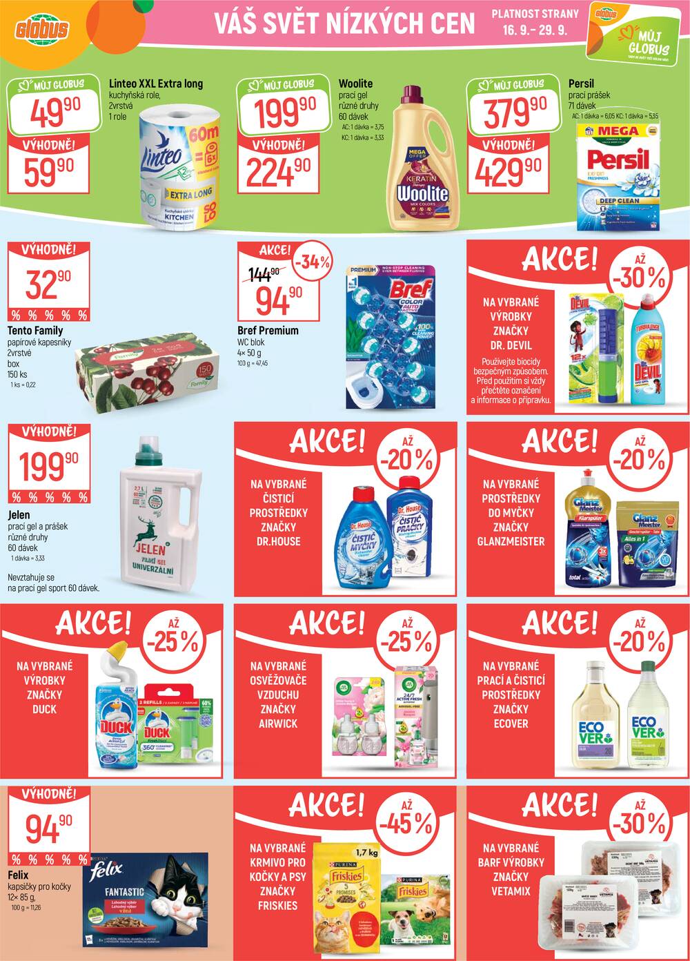 Akční leták Globus 16.9. - 22.9.2026 - Globus Praha - Čakovice