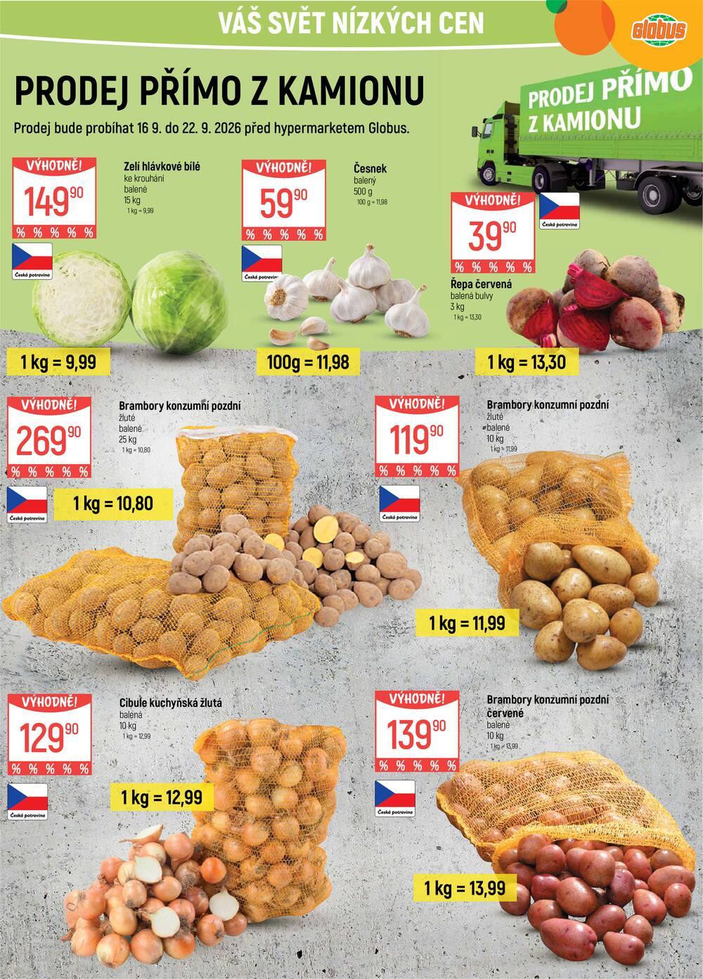 Leták Globus - Akční leták Globus 16.9. - 22.9.2026 - Globus Pardubice - strana 18