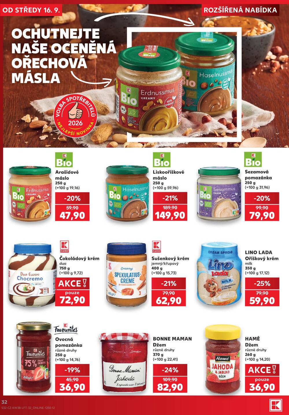 Leták Kaufland - Kaufland 16.9. - 22.9. - Kaufland - Praha 5 (Stodůlky) - strana 32 Leták Kaufland - Kaufland 16.9. - 22.9. - Kaufland - Praha 5 (Stodůlky) - strana 32