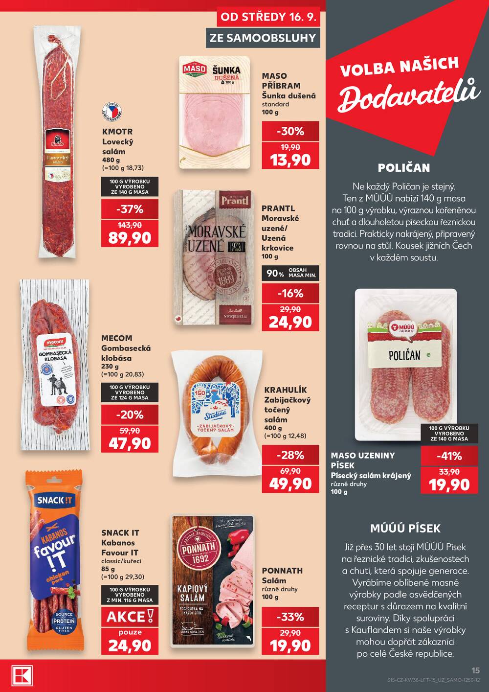 Kaufland 16.9. - 22.9. - Kaufland - Kolín