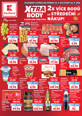 Leták Kaufland 16.9. - 22.9. - Kaufland - Svitavy