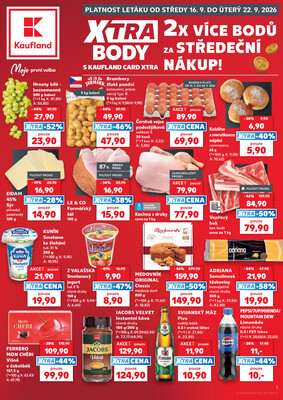 Leták Kaufland 16.9. - 22.9. - Kaufland - Lanškroun