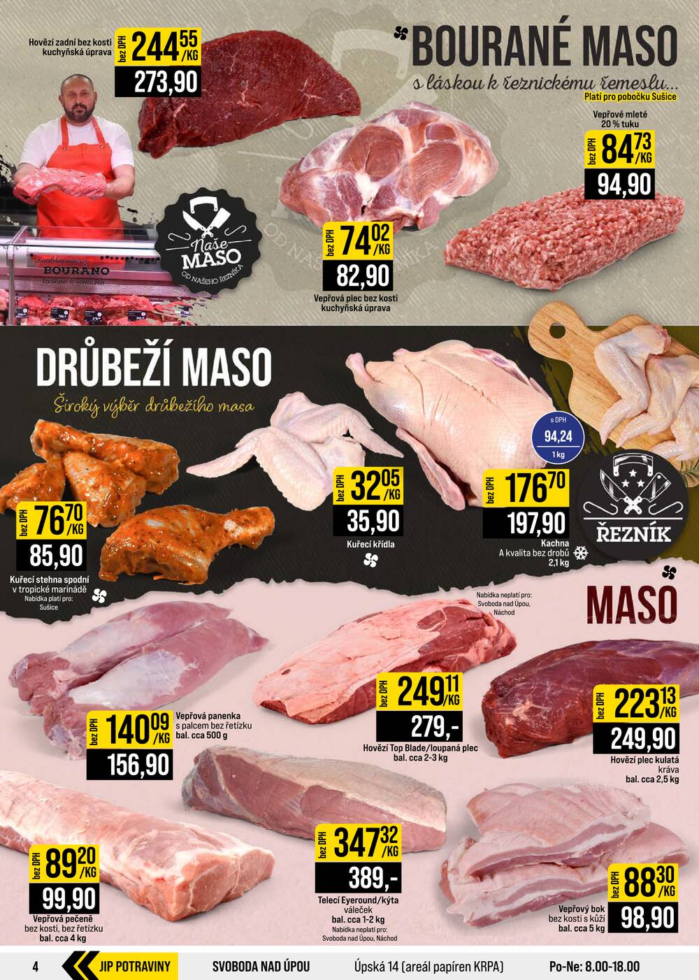 Leták JIP - JIP Cash & Carry České Budějovice, Most, Náchod, Polička, Sušice a Svoboda nad Úpou od 16.9. do 22.9.2026 - strana 4 Leták JIP - JIP Cash & Carry České Budějovice, Most, Náchod, Polička, Sušice a Svoboda nad Úpou od 16.9. do 22.9.2026 - strana 4