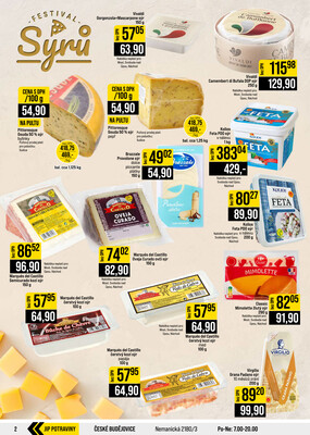 JIP Cash & Carry České Budějovice, Most, Náchod, Polička, Sušice a Svoboda nad Úpou od 16.9. do 22.9.2026