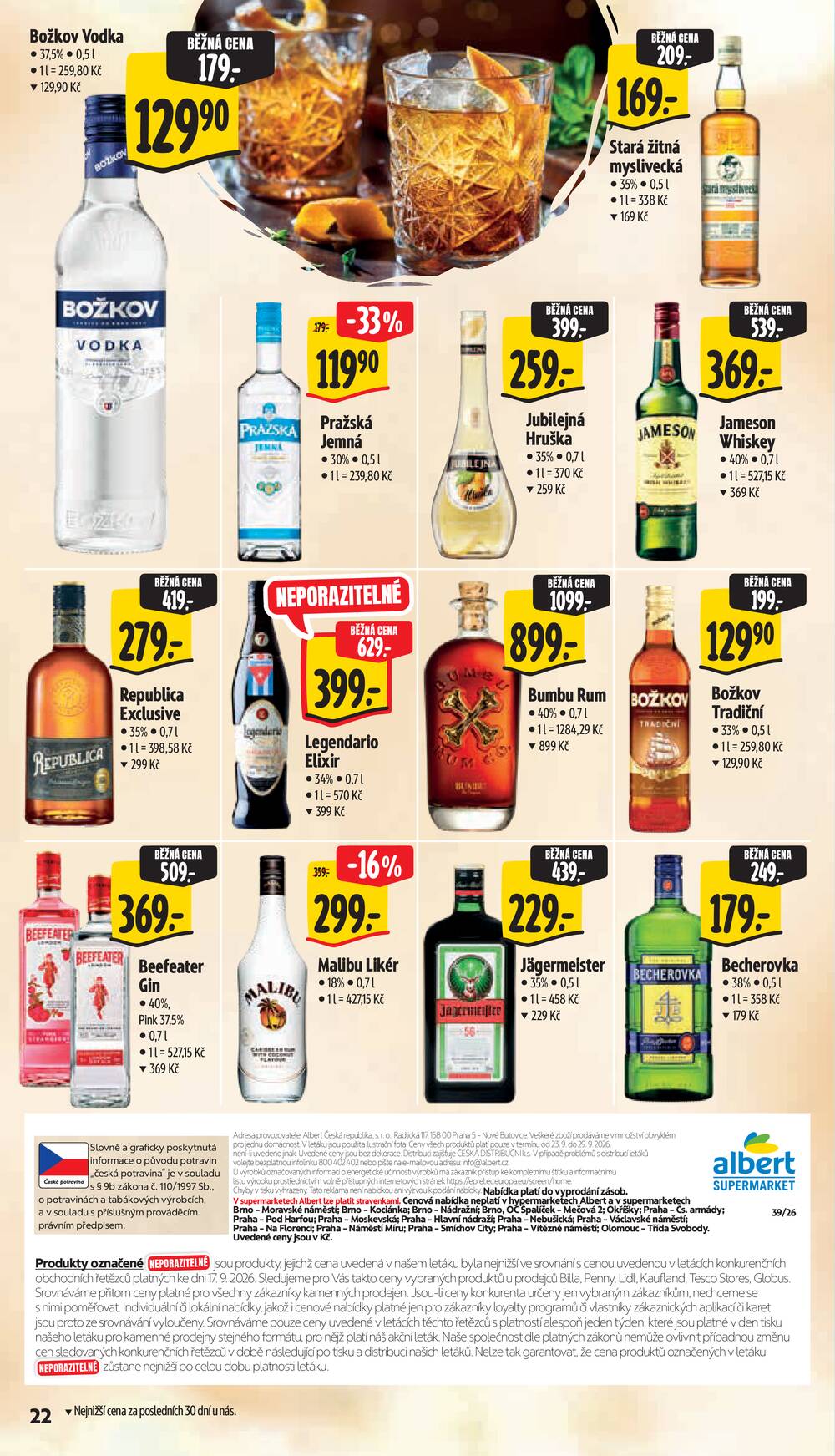 Albert Supermarket od 23.9. do 29.9.2026