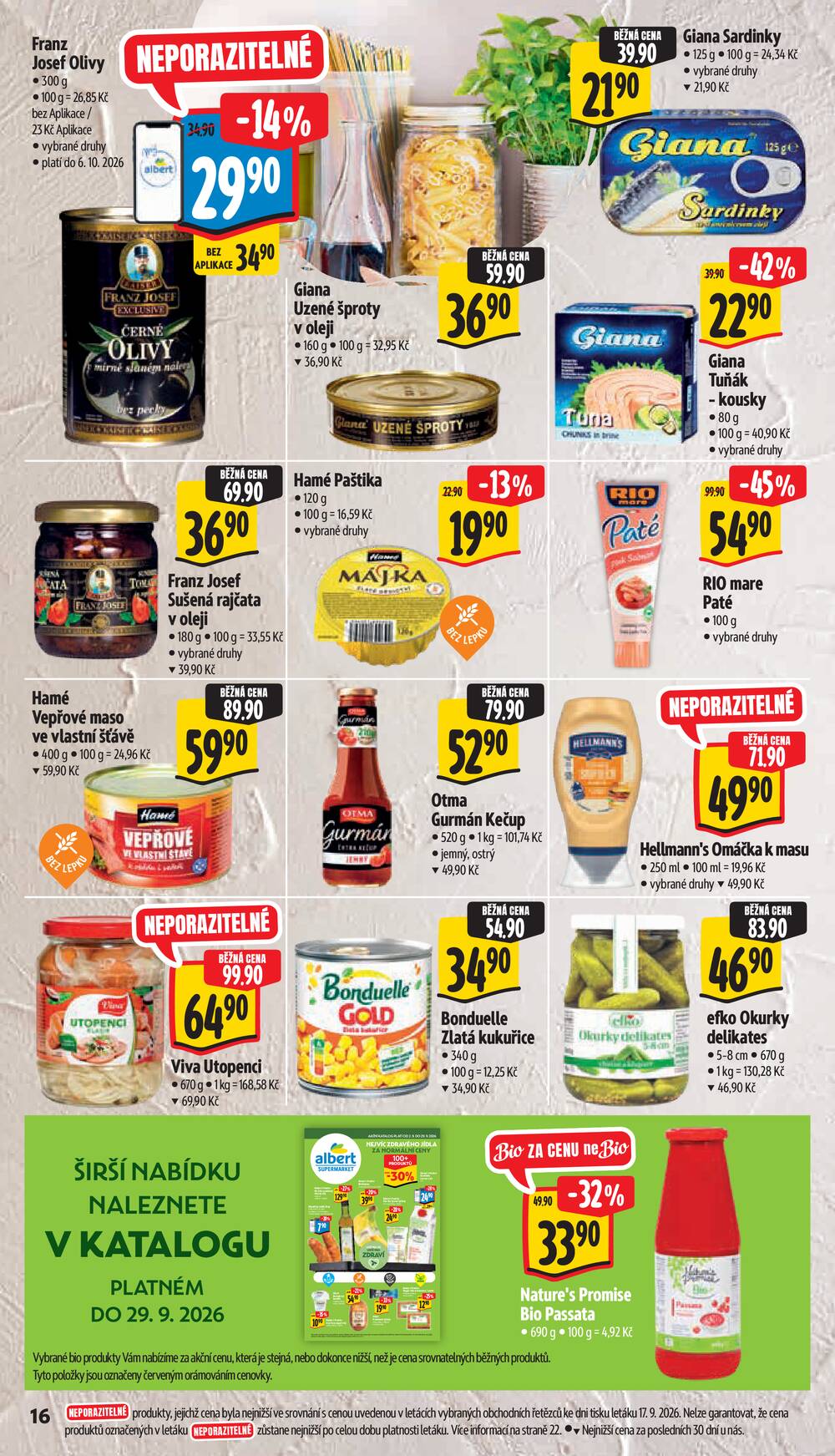 Albert Supermarket Jihomoravský od 23.9. do 29.9.2026