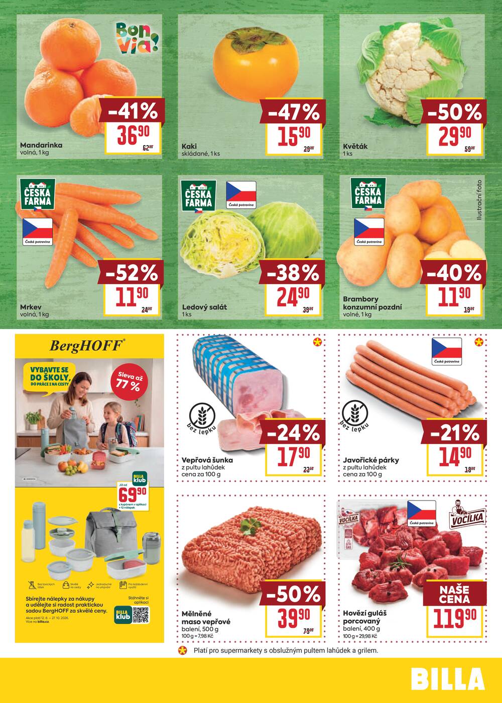 BILLA malý leták od 23.9. do 29.9.2026