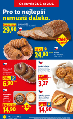 Lidl Čtvrtek od 24.9. do 27.9.2026