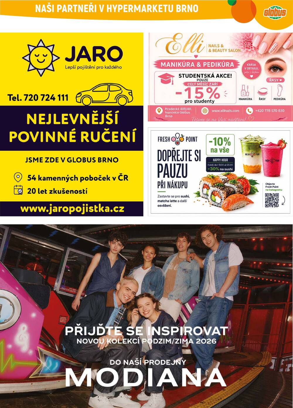 Leták Globus - Akční leták Globus 23.9. - 29.9.2026 - Globus Brno Ivanovice - strana 44