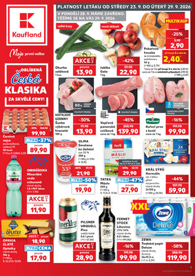 Kaufland - Kaufland 22.9. - 29.9. - Kaufland - Domažlice