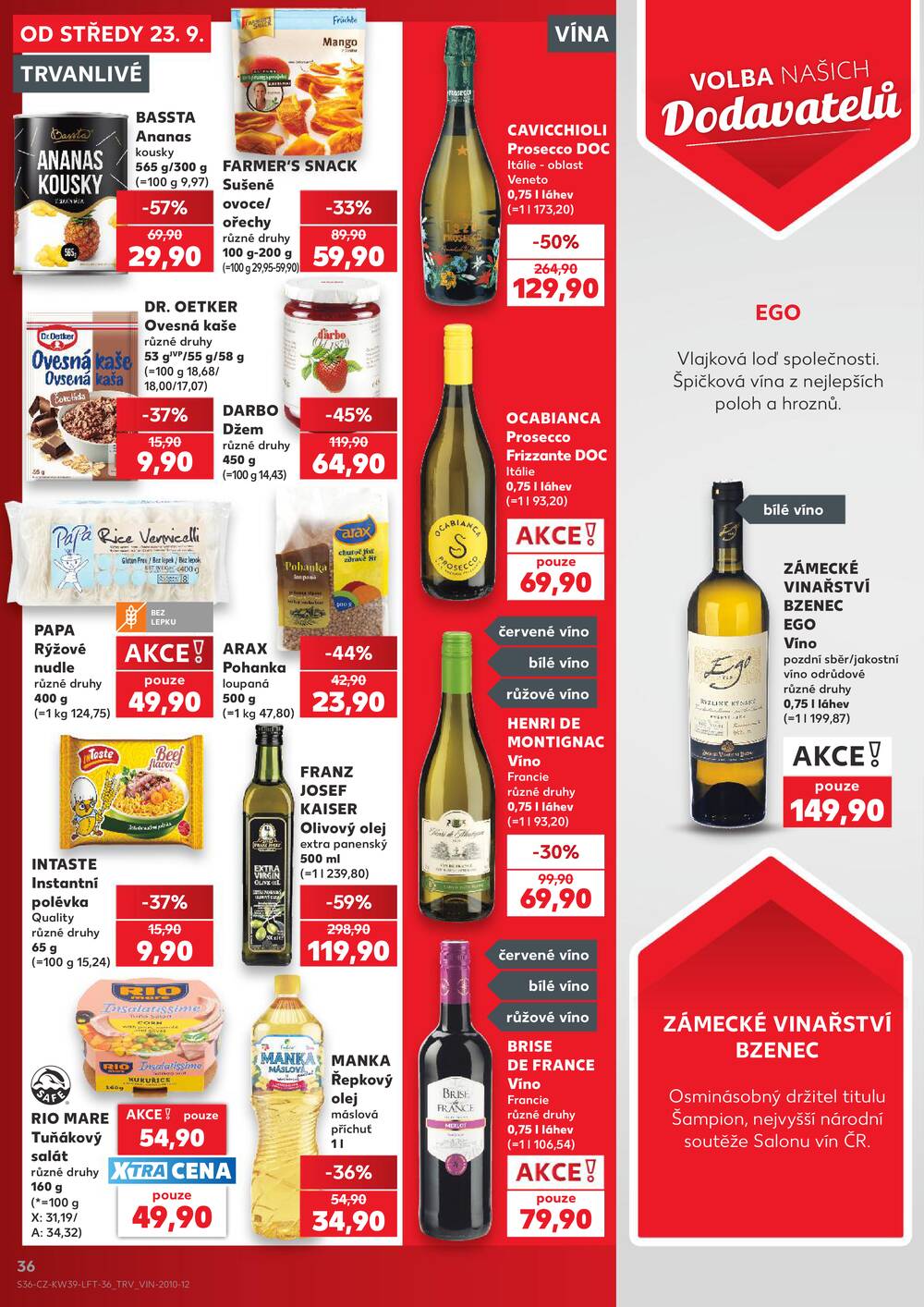 Kaufland 23.9. - 29.9. - Kaufland - Uherský Brod