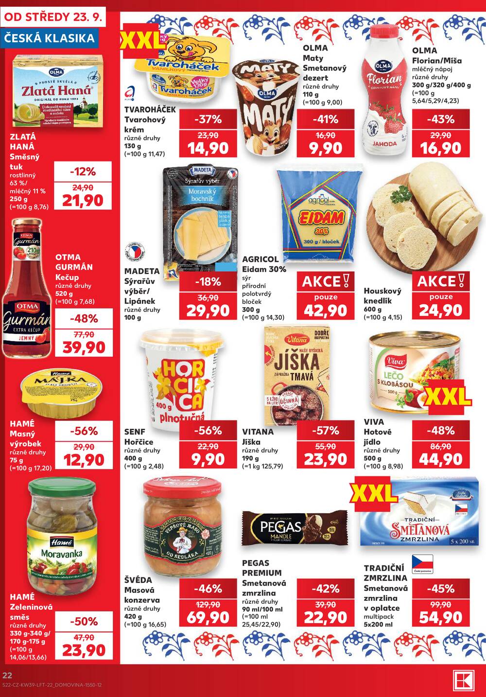Kaufland 23.9. - 29.9. - Kaufland - Praha 8 (Malý Klín)