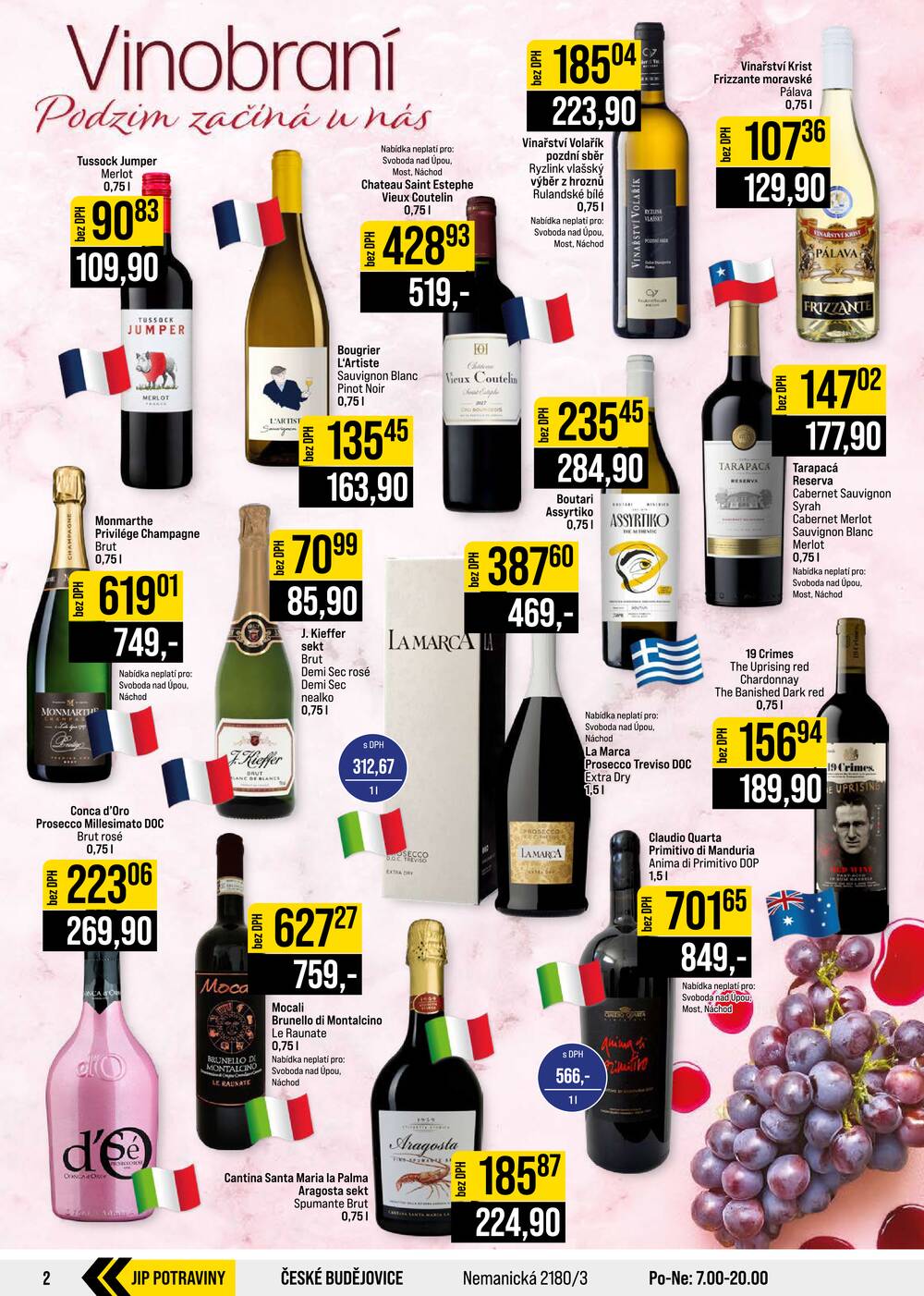 Leták JIP - JIP Cash & Carry České Budějovice, Most, Náchod, Polička, Sušice a Svoboda nad Úpou od 23.9. do 29.9.2026 - strana 2 Leták JIP - JIP Cash & Carry České Budějovice, Most, Náchod, Polička, Sušice a Svoboda nad Úpou od 23.9. do 29.9.2026 - strana 2