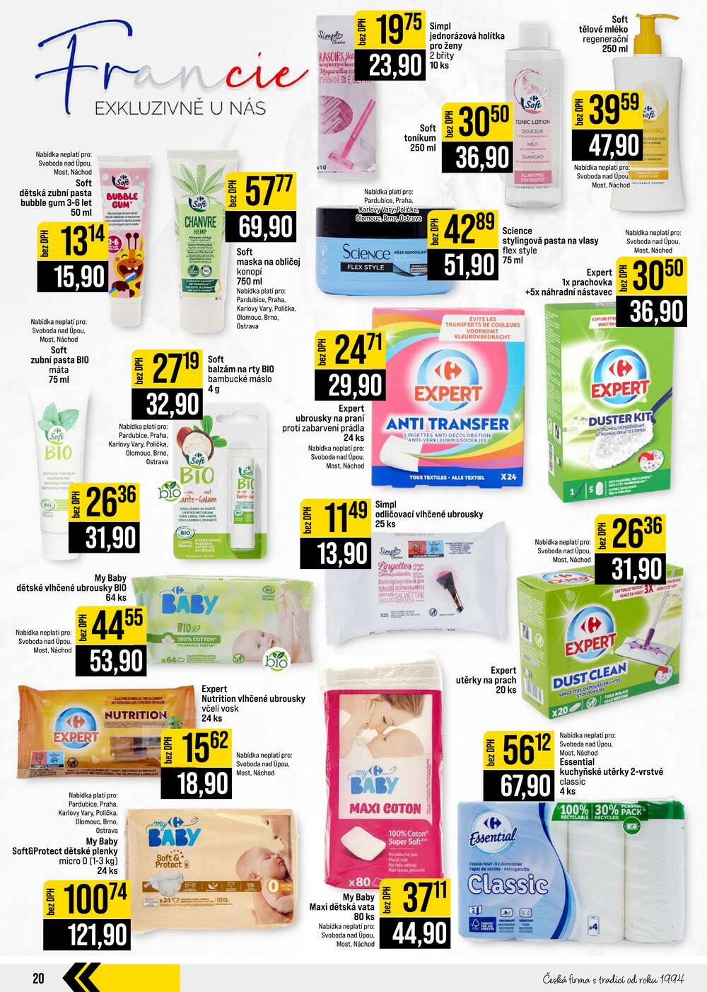 Leták JIP - JIP Cash & Carry České Budějovice, Most, Náchod, Polička, Sušice a Svoboda nad Úpou od 23.9. do 29.9.2026 - strana 20 Leták JIP - JIP Cash & Carry České Budějovice, Most, Náchod, Polička, Sušice a Svoboda nad Úpou od 23.9. do 29.9.2026 - strana 20