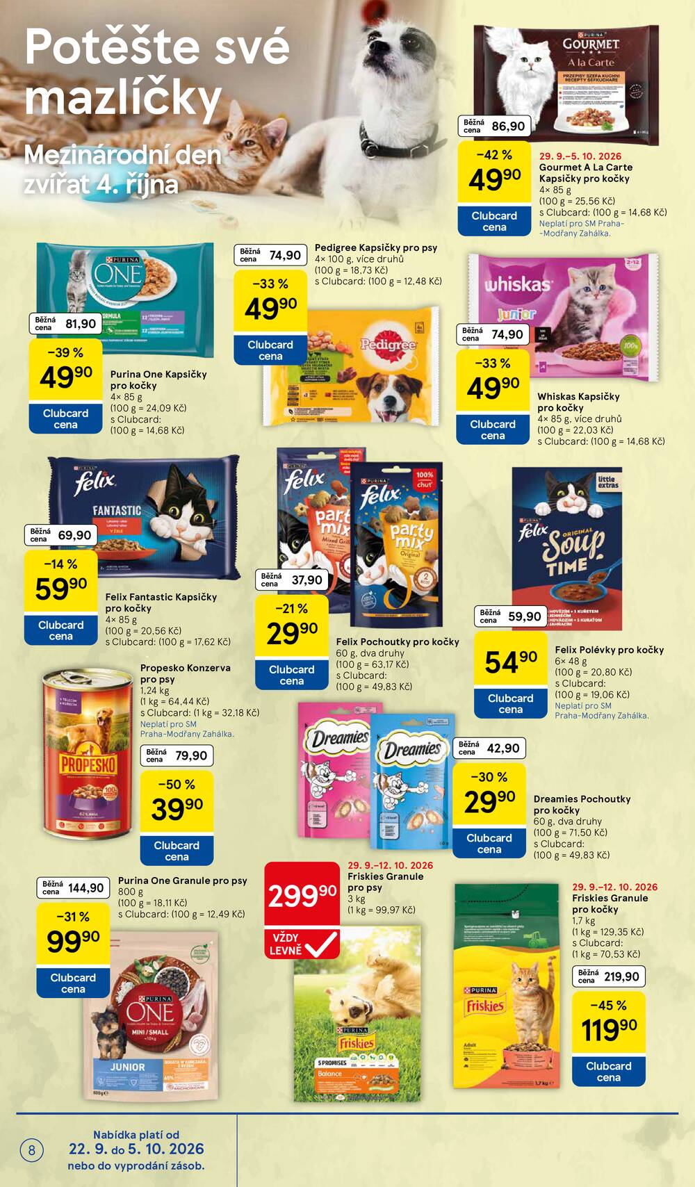 Tesco supermarkety od 30.9. do 6.10.2026