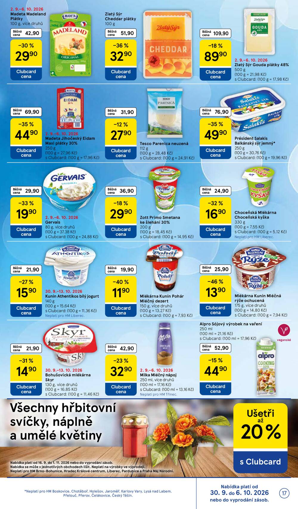 Tesco hypermarkety od 30.9. do 6.10.2026