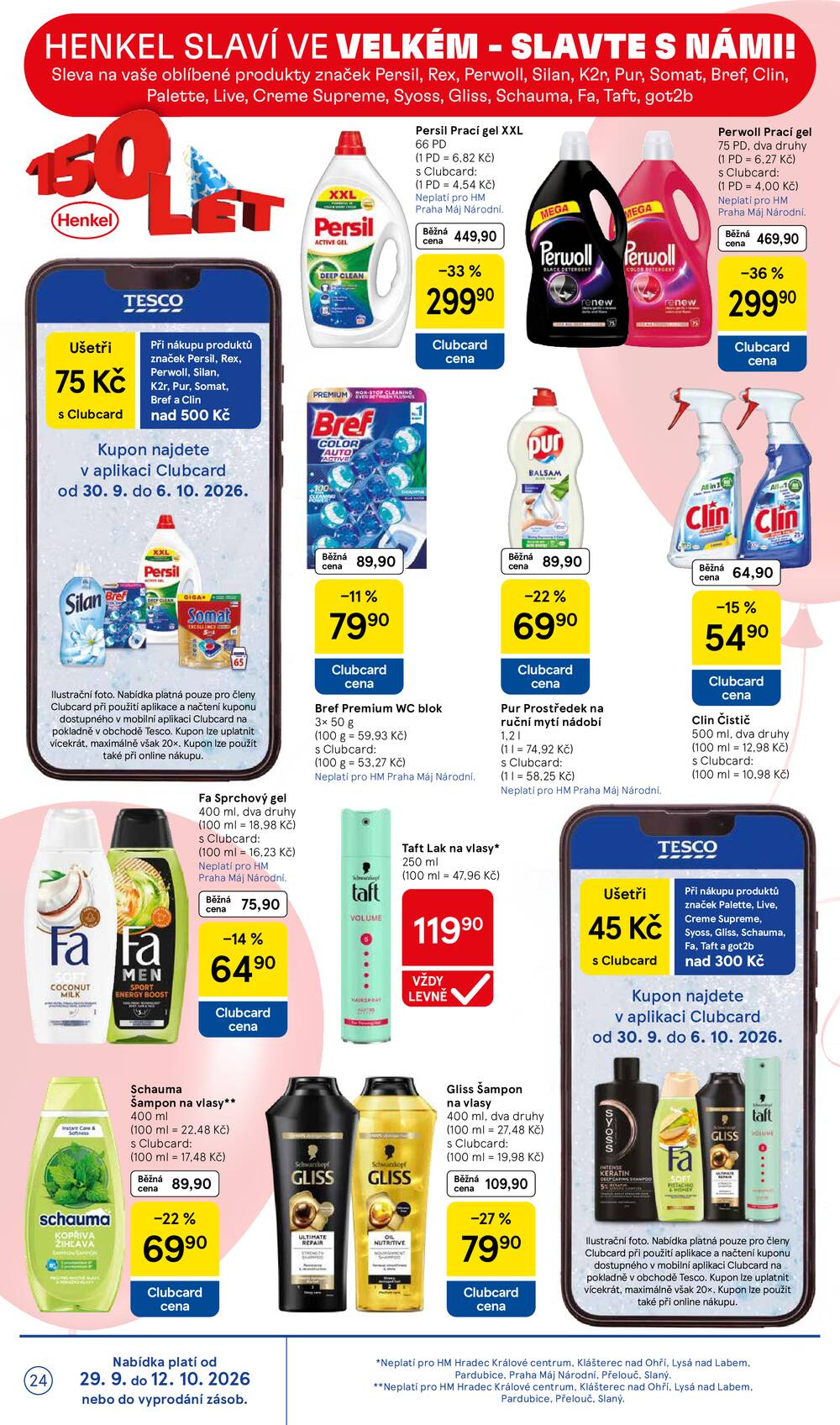Tesco hypermarkety od 30.9. do 6.10.2026