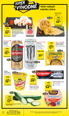 Tesco hypermarkety od 30.9. do 6.10.2026