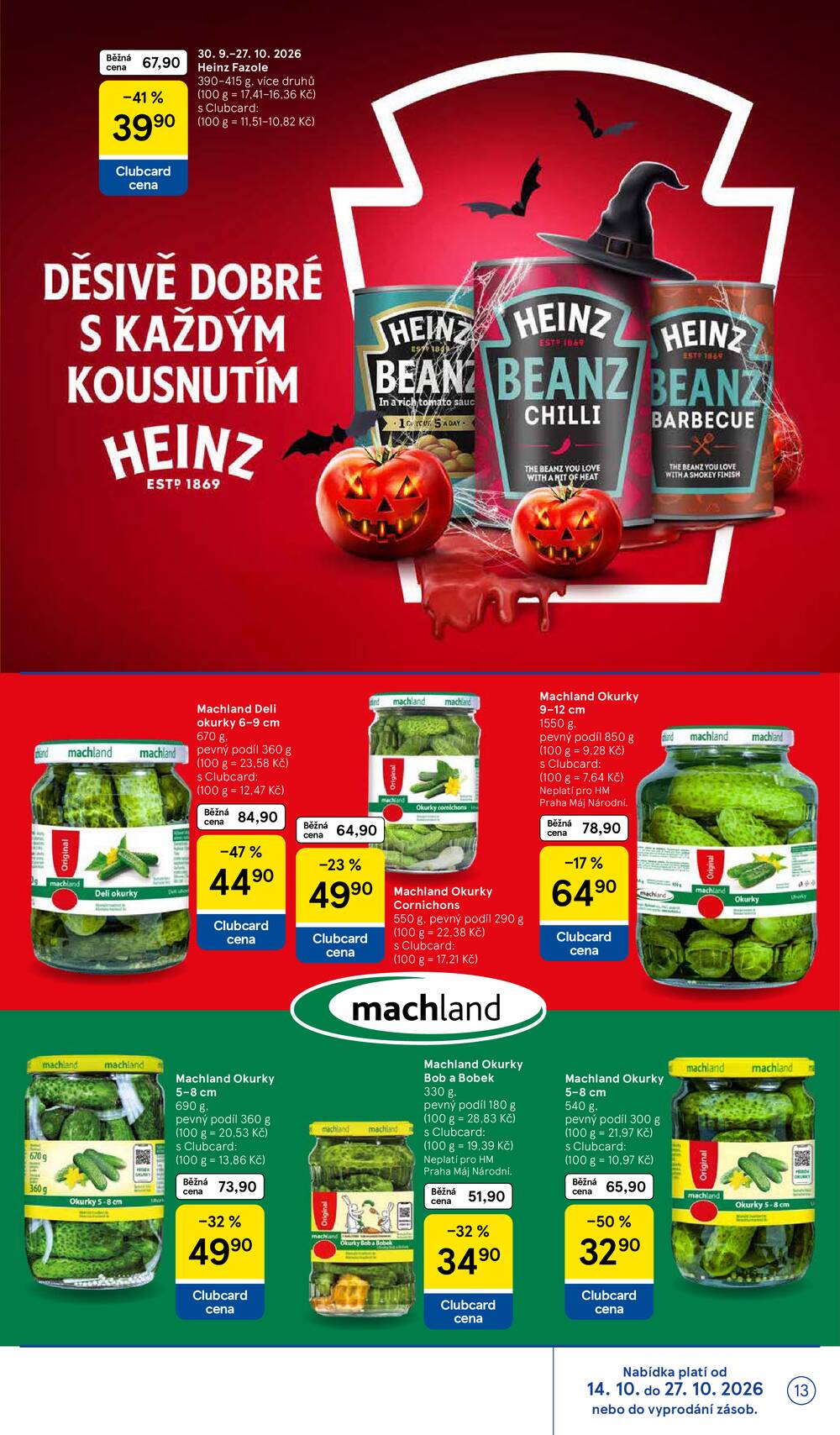 Leták Tesco - Tesco hypermarkety katalog Podzim od 30.9. do 27.10.2026 - strana 13 Leták Tesco - Tesco hypermarkety katalog Podzim od 30.9. do 27.10.2026 - strana 13
