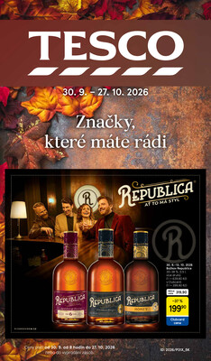 Leták Tesco hypermarkety katalog Podzim od 30.9. do 27.10.2026