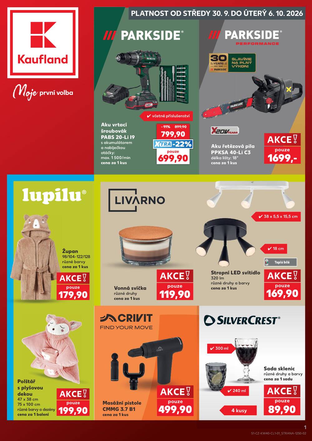 Leták Kaufland - Kaufland - Spotřební zboží - 30.9.-6.10.2026 - strana 1 Leták Kaufland - Kaufland - Spotřební zboží - 30.9.-6.10.2026 - strana 1