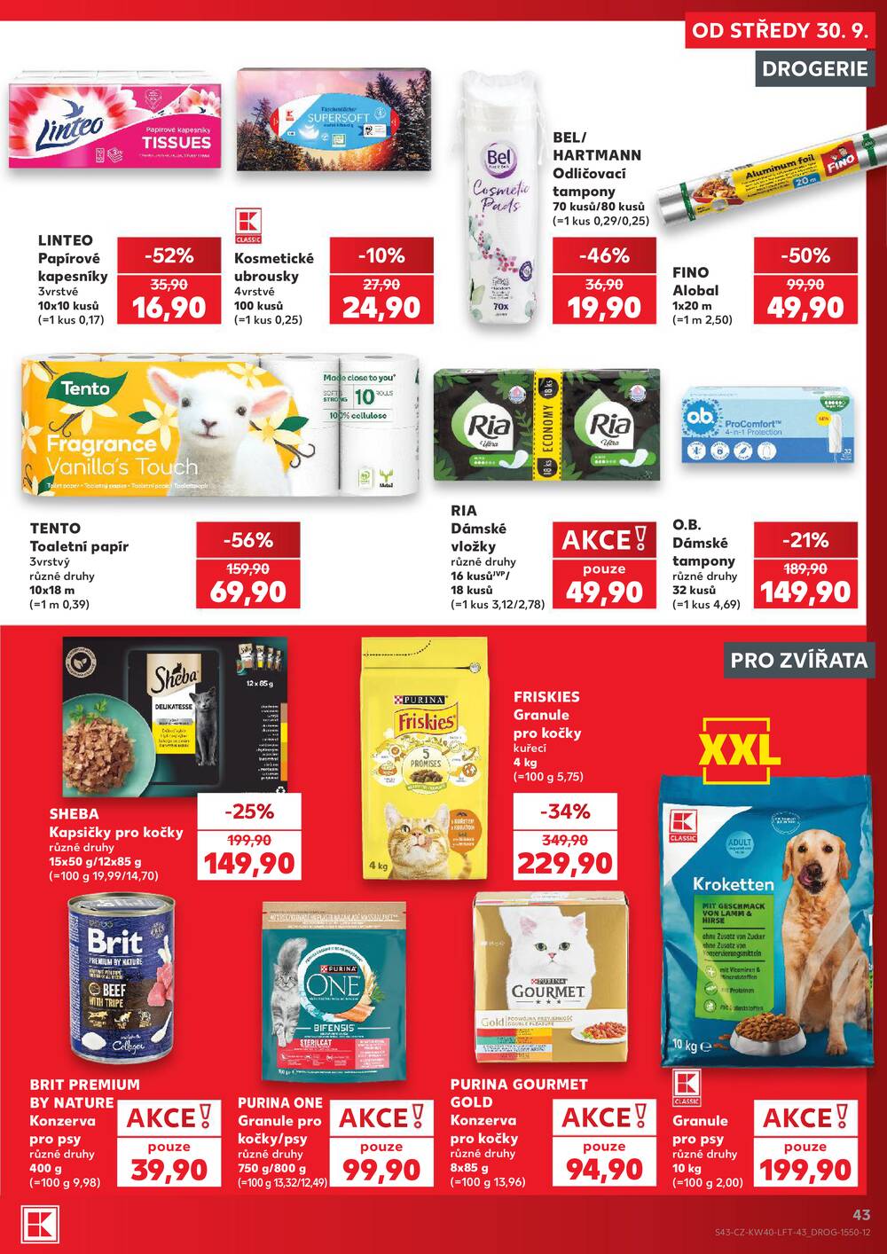 Kaufland 30.9. - 6.10. - Kaufland - Benešov