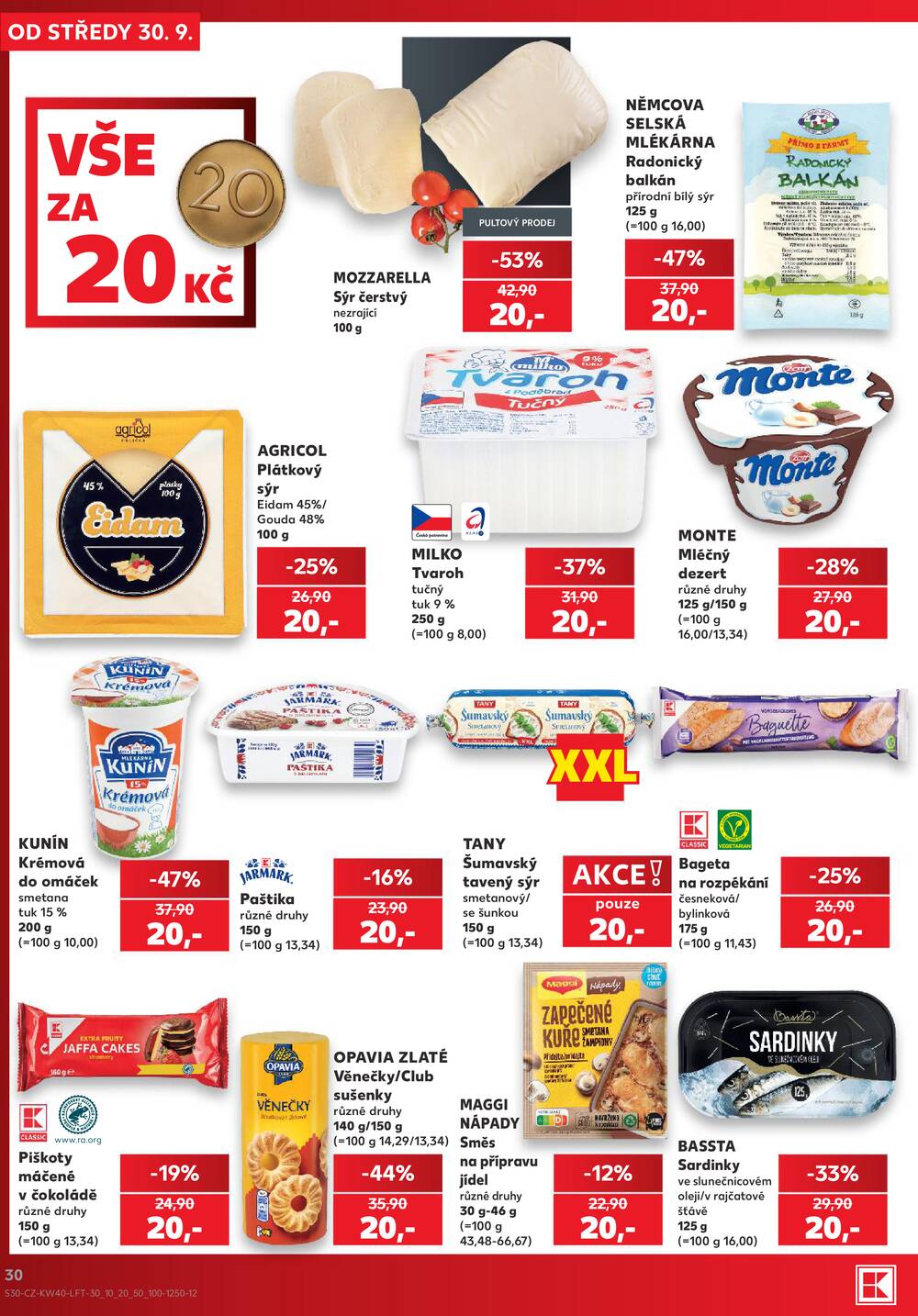 Kaufland 30.9. - 6.10. - Kaufland - Roudnice nad Labem