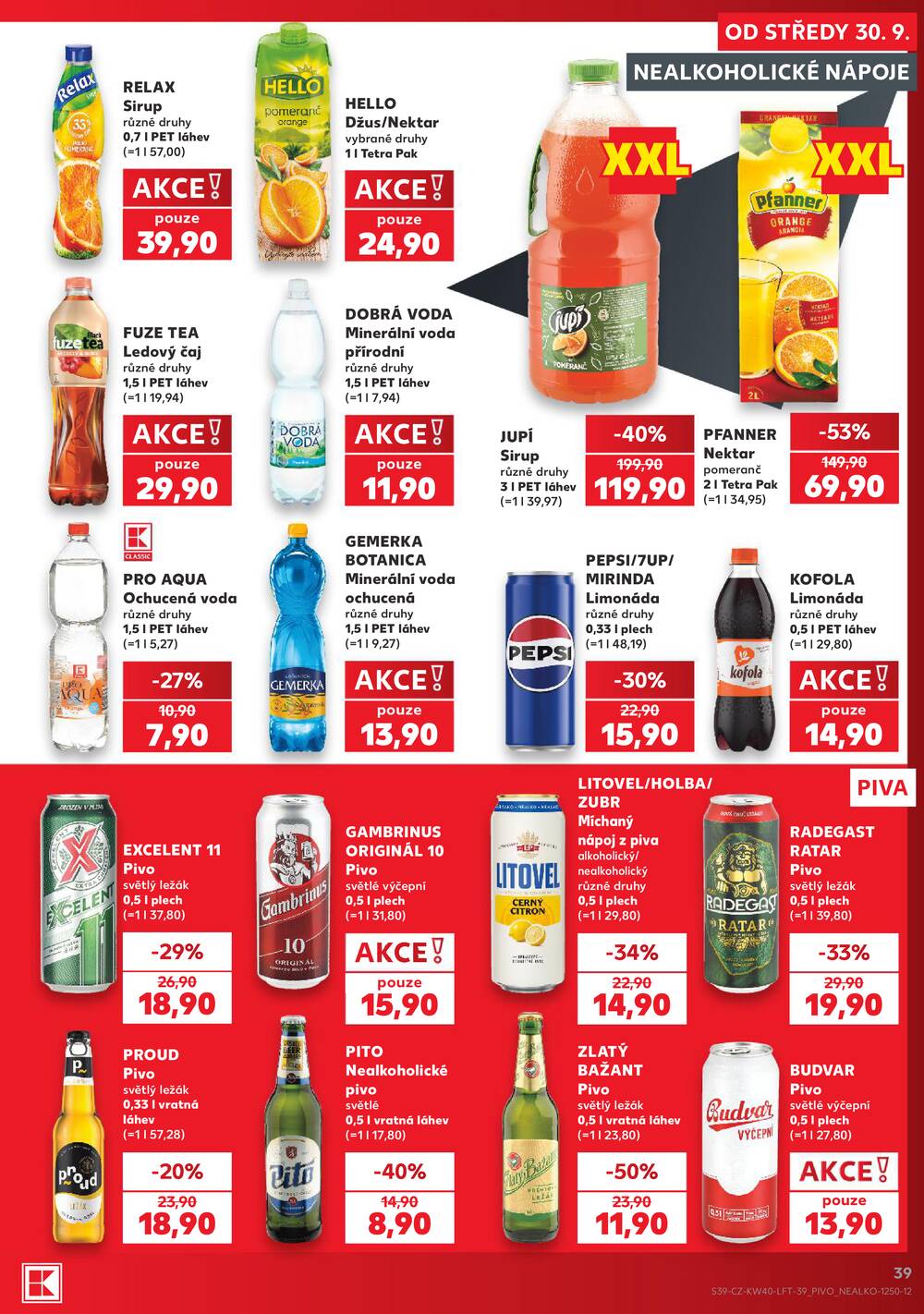 Kaufland 30.9. - 6.10. - Kaufland - Roudnice nad Labem