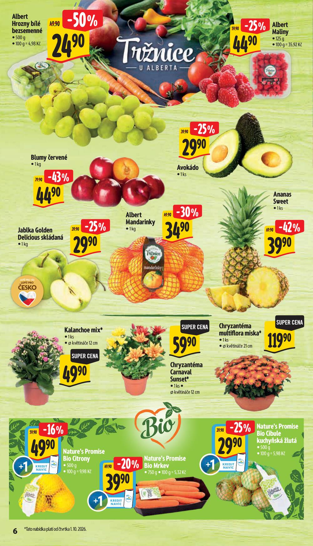 Leták Albert - Albert Supermarket Jihomoravský od 30.9. do 6.10.2026 - strana 14 Leták Albert - Albert Supermarket Jihomoravský od 30.9. do 6.10.2026 - strana 14