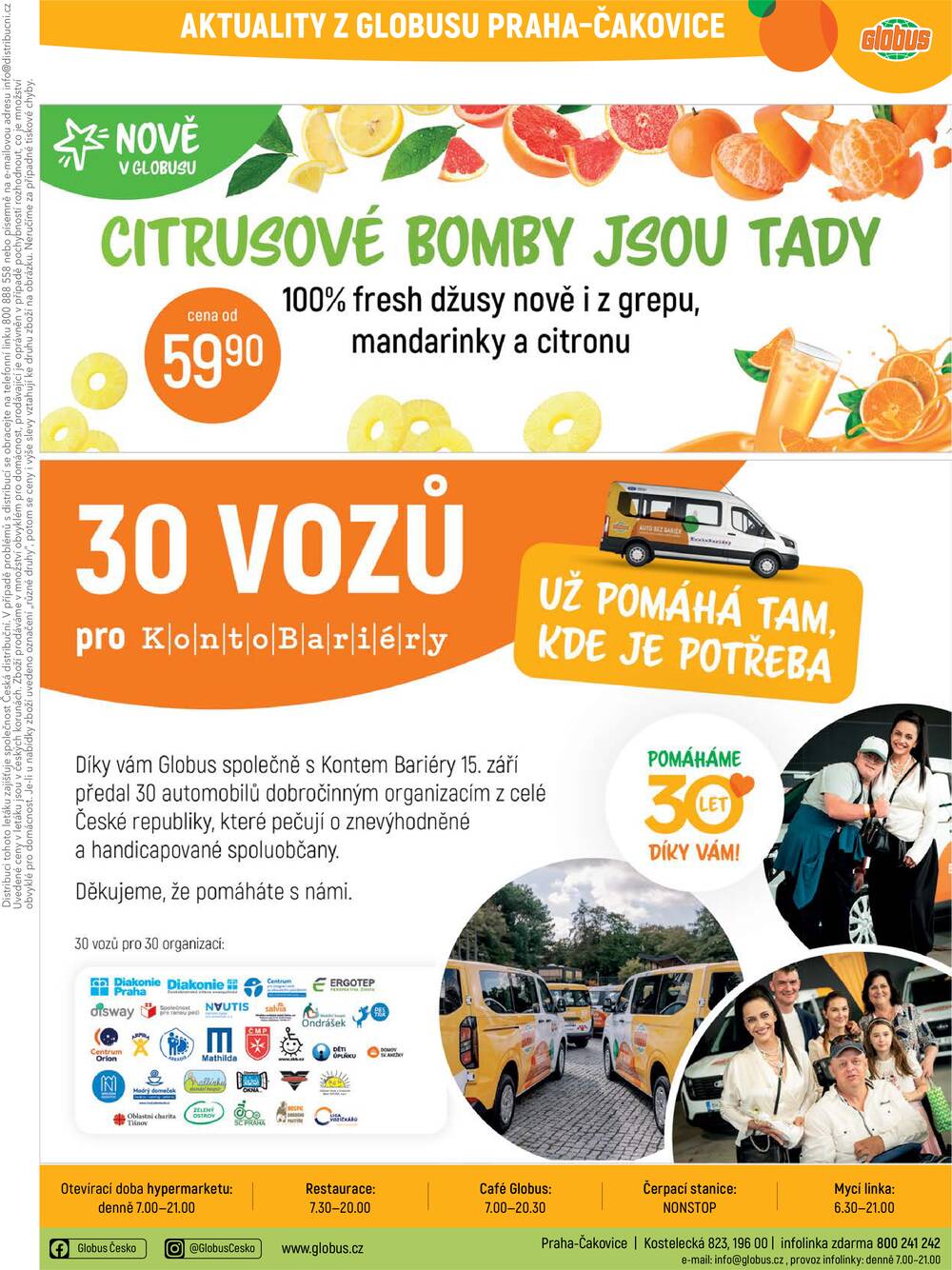 Akční leták Globus 30.9. - 6.10.2026 - Globus Praha - Čakovice