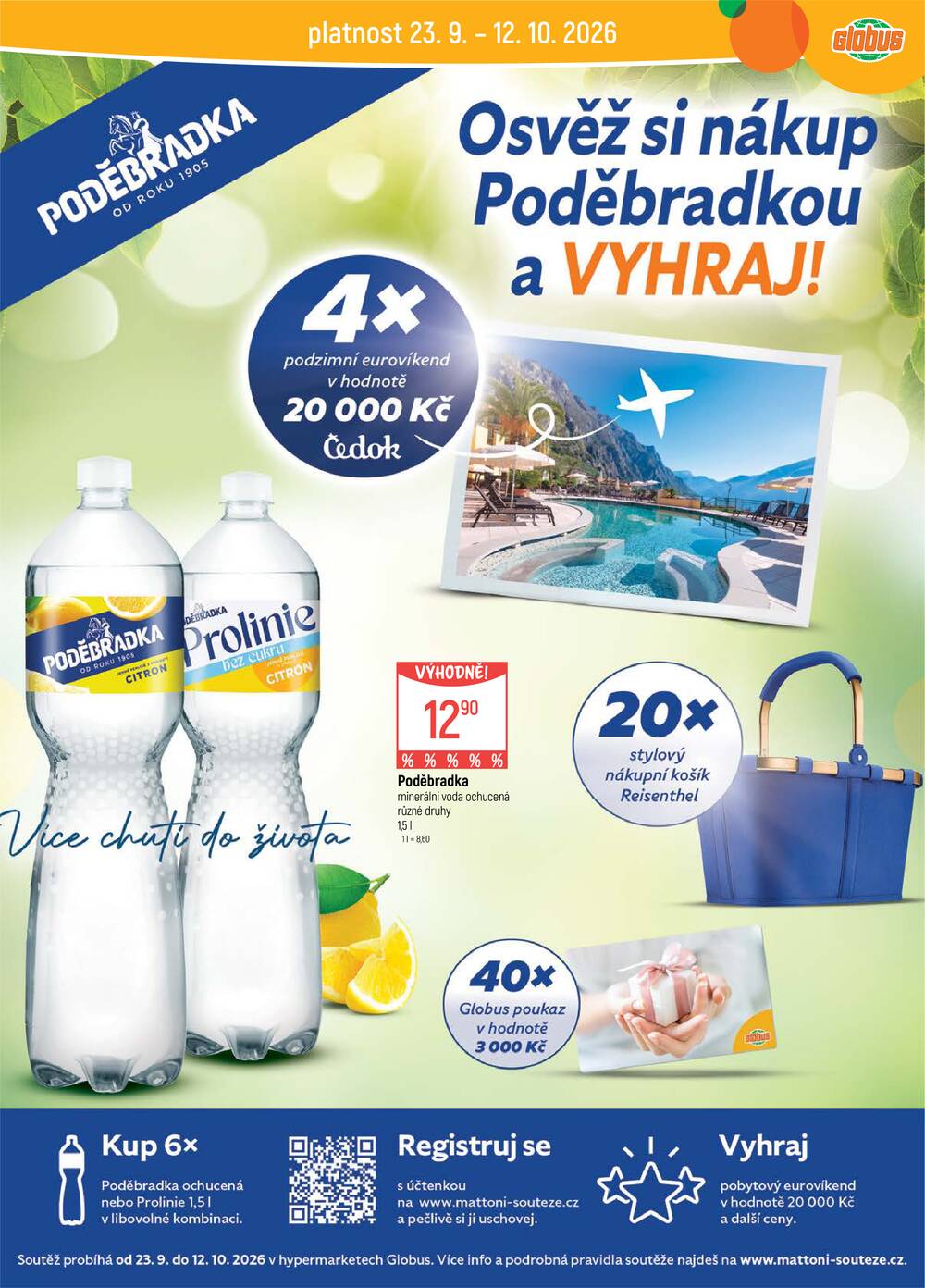 Akční leták Globus 30.9. - 6.10.2026 - Globus České Budějovice