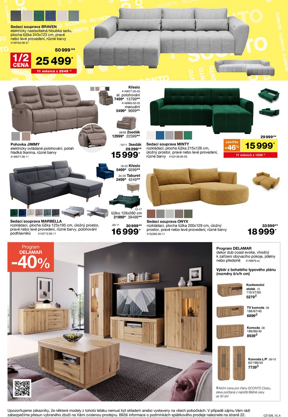 Leták SCONTO Nábytek - Sconto nábytek od 14.10. do 10.11.2026 - strana 10 Leták SCONTO Nábytek - Sconto nábytek od 14.10. do 10.11.2026 - strana 10
