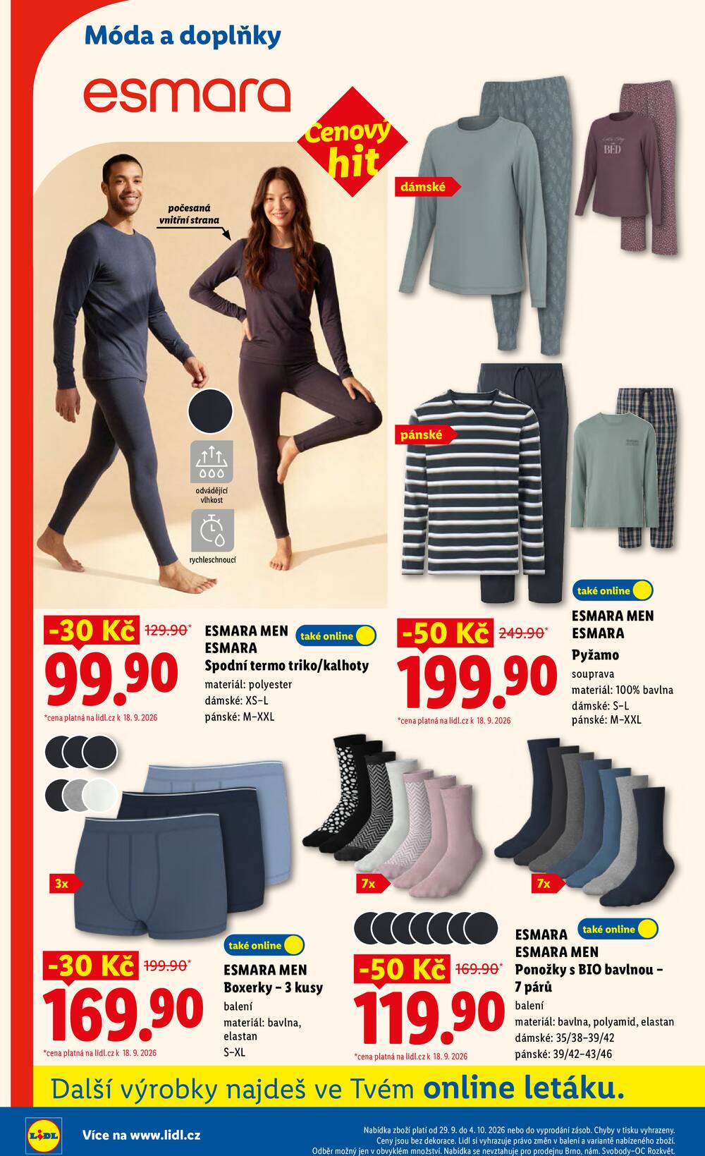 Leták Lidl - Lidl Spotřební zboží 29.9. - 4.10. - strana 4 Leták Lidl - Lidl Spotřební zboží 29.9. - 4.10. - strana 4